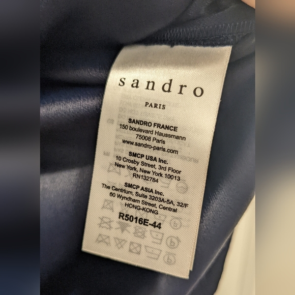 ✨Sandro Davida Ruffle Collar Dress ✨ size 1 - Picture 8 of 9